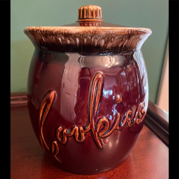 Hull Other - Vintage Hull Pottery Brown Drip Cookie Jar, circa 1960s